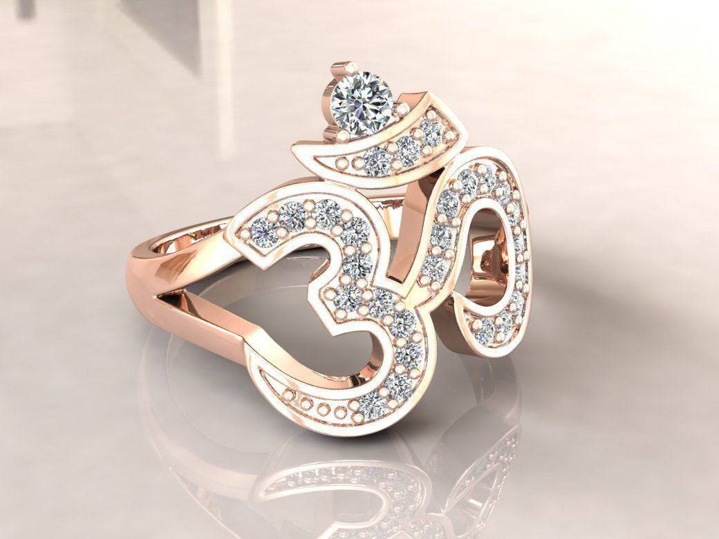 Om Diamond Ring | Sampat Jewelers Inc.